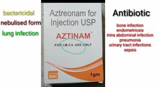 Aztreonam for injection USP 500mg1g [upl. by Stephie]