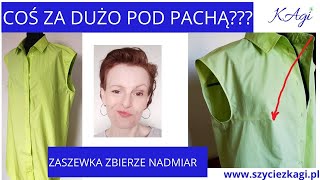 Sukienka źle wygląda pod pachą i biuście Jak poprawić sukienkę zaszewkaSzyciezKAgi [upl. by Wayland997]