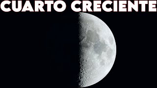 LUNA FASE CUARTO CRECIENTE  10 de OCTUBRE [upl. by Rubbico859]