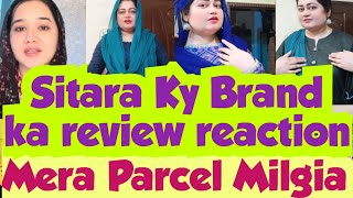 Mojhy Parcel Milgia 🥳 Sitara ky Brand ka Review reaction 🫣Kitne Dress Ay Kesi quality hai [upl. by Karee121]