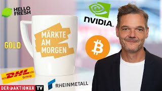 Märkte am Morgen Gold Bitcoin Nvidia Super Micro DAX Bayer Rheinmetall Allianz Dt Bank [upl. by Kashden]