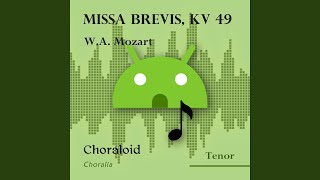 Missa Brevis KV 49 Gloria Emphasised voice and other voices [upl. by Esinal662]