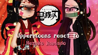 🌙👹Uppermoons react to Nezuko🌸♡Daki vs Nezukodemon tanjiro spoiler⚠️ [upl. by Einhoj]