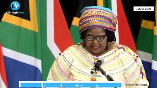 South African Parliament erupts in laughter as Minister Majodina struggle to say quotconscientiouslyquot [upl. by Nnaeirelav756]