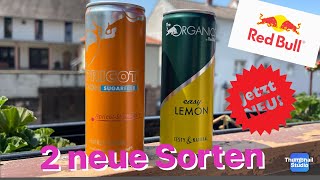 RED BULL 2 neue Sorten für den Sommer easy Lemon 🍋 amp Apricot SUGARFREE 🍊🍓  die PÜFFCHENS [upl. by Amsirak194]