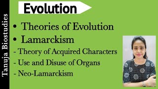 Theories of Evolution  Lamarckism  Theory of Acquired Characters  NeoLamarckism  NEETAIIMS [upl. by Narton]