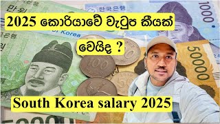 How much salary in South Korea 🇰🇷💵  2025  E9 visa  2025 කොරියාවේ වැටුප කීයක් වෙනවද💸 [upl. by Zoeller]