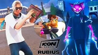 NEW Icon Series RUBIUS Bundle REACTIVE Gameplay and Item Shop Fortnite [upl. by Ardnaxela]