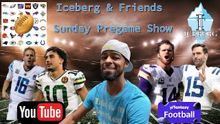 Iceberg and Friends Sunday Pregame Show  Week 9 [upl. by Ayeki]