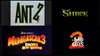 Every Dreamworks TitleCard 19982024 AntzThe Bad Guys 2 UPDATED AGAIN [upl. by Assirroc]