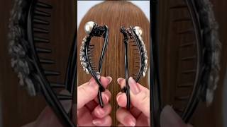 Unique hair clip ideas ideas hairstyle hairstyles youtubeshorts [upl. by Annairda]