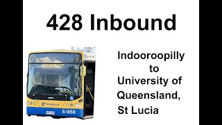 Brisbane Bus 428 Inbound [upl. by Nylesoj]