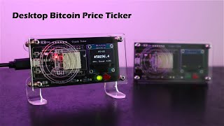 Bitcoin Price Ticker Using An ESP32 and OLED Display [upl. by Colyer]