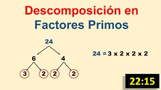 Descomponer numeros en factores primos para niños [upl. by Ikkim]