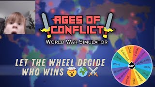 World battle royale in Ages of Conflict Let the wheel decide who conquers the world 🌍⚔️🤯 [upl. by Emelin]