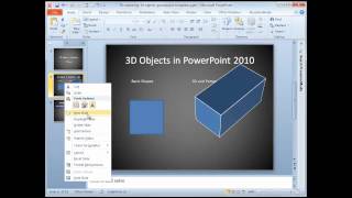 3D Shapes PowerPoint 2010 [upl. by Schonfeld]