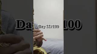 Learning the Alto Saxophone Day 55100 [upl. by Hakim113]