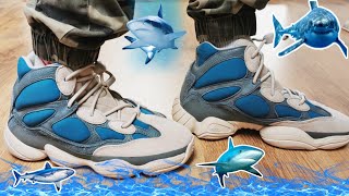 Adidas Yeezy​ 500 High FROSTED BLUE  Unbox​ amp​ ON​ FEET​  EP136 [upl. by Claudine539]