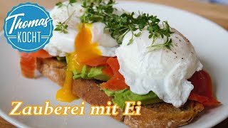 Rühreier und pochierte Eier perfekt zubereiten  einfaches Mittagessen  Thomas kocht [upl. by Margi]