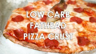 Fathead Pizza Crust Low Carb Keto GlutenFree NutFree – 4 Ingredients [upl. by Affra]