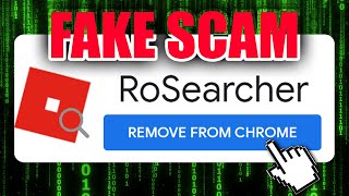 DELETE Rosearcher NOW  ROBLOX Extension [upl. by Ellerud]