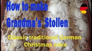 How to make Grandmas Stollen [upl. by Lanza152]