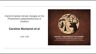 Imprint of climate changes on bivalves Phanerozoic palaeobiodiversity Coraline MONTARIOL et al [upl. by Odilo543]