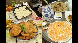 Bohra Daily Sehri Routine Vlog by yummy Bohra RecipesNamkeen Khasta Poori For Iftarbohra thal [upl. by Buiron]