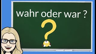 wahr oder war  Rechtschreibung  Deutsch lernen  Grundschule  ab Klasse 4  Lernen mit Leo [upl. by Amaras]