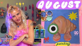 silly lil artist vlog ⋆౨ৎ˚⟡˖ a month of art making drawing painting decorating my shoes [upl. by Eceinaj535]