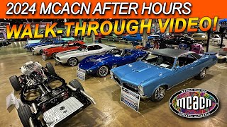 2024 Muscle Car and Corvette Nationals Walk Through After Hours MCACN [upl. by Esorbma521]