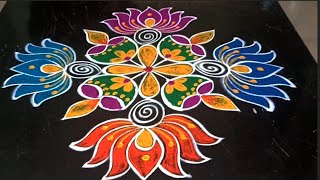 rangoli diwali 🎇🪔 Karthika maasamrangoli 🪔 Karthika pournami muggulu rangoli [upl. by Neirb207]