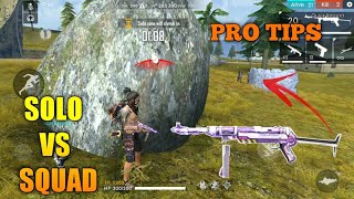 FREE FIRE  RANK PRO TIPS AND TRICKS KILL FREE FIRE  KILL FULL SQUAD WITH MP40 [upl. by Annawik]