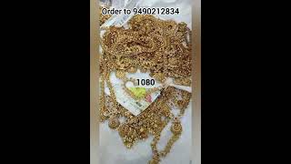 Latest one gram gold jewellery order to 9490212834 ytshorts viralvideo [upl. by Derf]