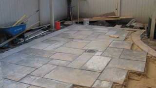 How to install a Blue stone Patio [upl. by Chandler]