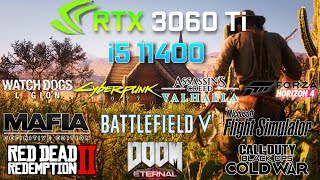 RTX 3060 TI and i5 11400 Game Benchmarks  Test in 10 Games [upl. by Oigres592]