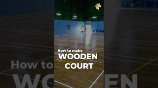 Installation of Wooden Badminton Court Flooring  How to make wooden court  Amico Sports [upl. by Nanon]