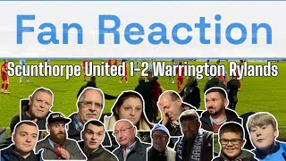 Fan Reaction 🫣  Scunthorpe United 12 Warrington Rylands [upl. by Seiber]