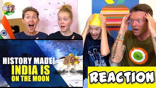 CHANDRAYAAN3 REACTION  INDIA LANDED ON THE MOON  BigAReact [upl. by Aerdnu27]