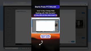 🎉 Cheapest WordPress Hosting  Best Cheap Web Hosting  Cheap Web Hosting India From Rs17Month [upl. by Nauqed]