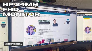 HP 24mh FHD Monitor  One Year Review and Usage [upl. by Delaine]