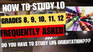 HOW TO STUDY LO IN MATRICGRADE 12ANY GRADELIFE ORIENTATION matric academic school study [upl. by Anihcak105]