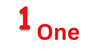 1  o n e one 2  t w o 3  t h r e e number names in maths for grade 1 nonstop onetwothreefour [upl. by Yednil635]