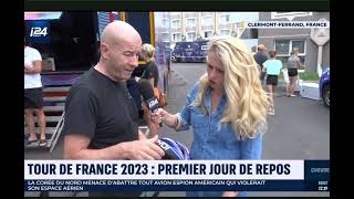 Interview i24 Tour de France [upl. by Ribble]