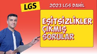 8sınıf Eşitsizlikler LGSde Çıkmış Sorular 2023 dahil  PDF [upl. by Boony]