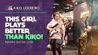 This Girl Plays Better Than Kiko Namm Show 2018 [upl. by Atwater]