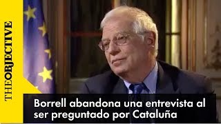 Borrell abandona una entrevista en una televisión alemana al ser preguntado por Cataluña [upl. by Romilda]