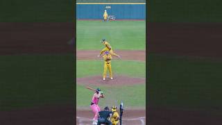 Outfielder Jumps Over Pitcher to Deliver Strike  Banana Ballshortssavannahbananasthepartyanimals [upl. by Tally]