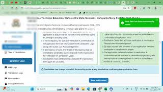 D Pharmacy Admission 2024 How to Apply Online Live Demo [upl. by Saffren118]