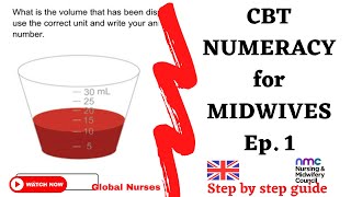 CBT NUMERACY TUTORIALS FOR MIDWIVES  Part A Item 17  Episode 1 globalnurses [upl. by Aeki]